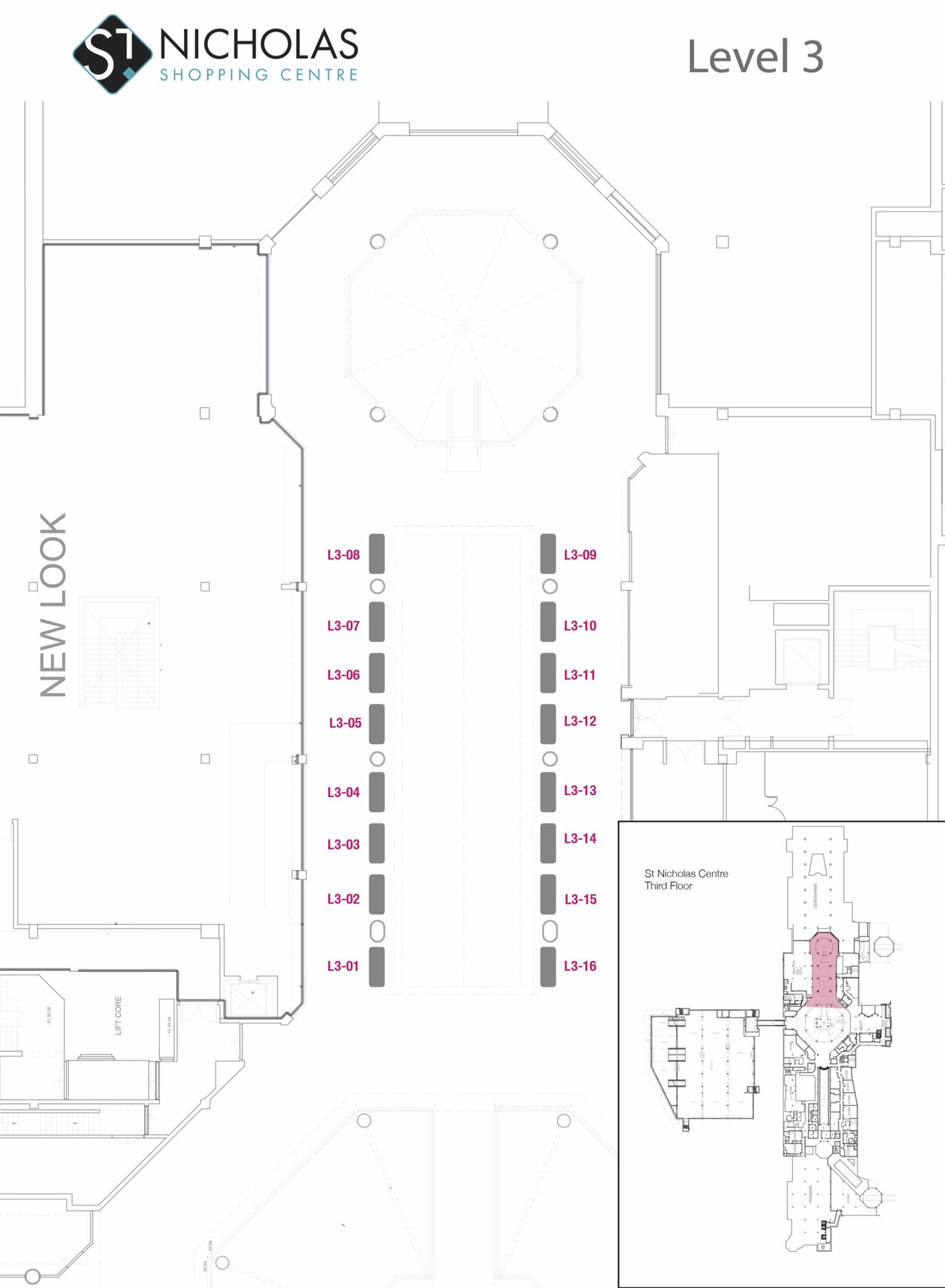 St Nicholas Level 3 floor plan